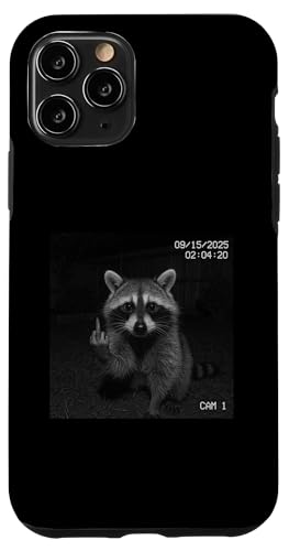 Funny Raccoon Flipping Off Middle Finger On Security Camera X}zP[X iPhone 11 Pro p
