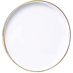 Spsyrine Round White Decorative Tray, 13