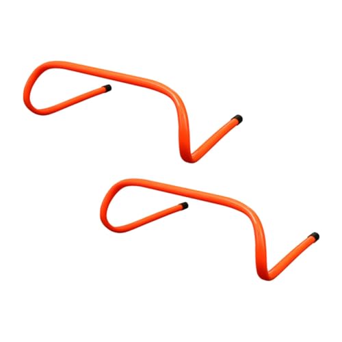 WOONEKY 2pcs Boys and Girls Gym Equipment Hurdles Track Hurdles for Football Training Stable Base and Sturdy Plastic