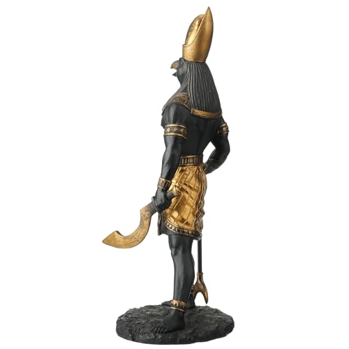 Escultura Decorativa Horus Dios Sol Egipcio 26.7 cm miniatura 3
