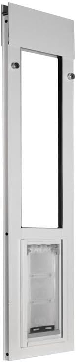Endura Flap Cat Door for Vinyl Horizontal Sliding Windows | Robust Energy-Efficient Vinyl Frame with Dual-Layer Insulated Flap | Ideal for Cats & Small Pets | White, 57" - 60" Window Height