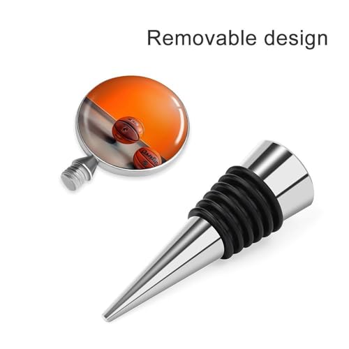 Bouchon de vin réutilisable orange hermétique pour conserver vos bouteilles entamées - 5