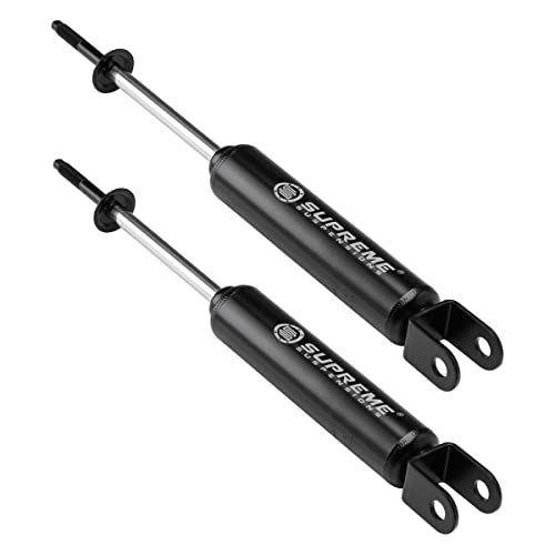 Supreme Suspensions - Front Nitro Gas-Charged Shock Absorbers For 2005-2010 Hummer H3 4Wd Max Performance Shocks Oem Replacement For Lifted Applications - Shock Boots Included #TOP3
