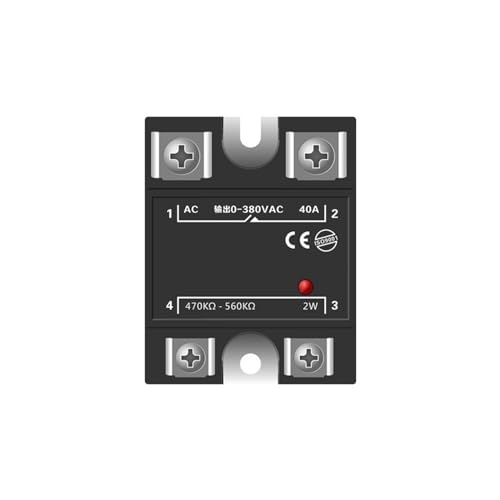 Régulateur de tension à semi-conducteurs 220V AC SSR-40A monophasé avec résistance GJ80AR