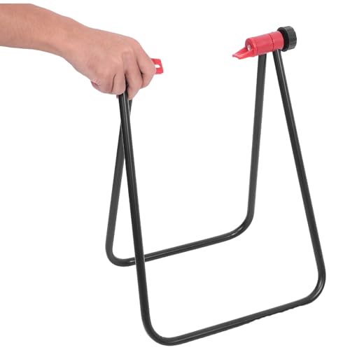 Soporte para bicicleta plegable de hierro negro ajustable 4
