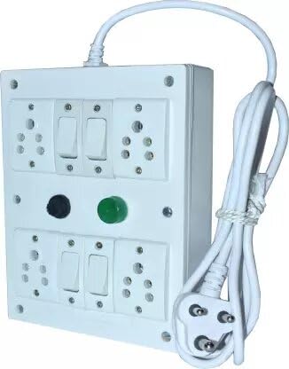 BAHUL EXTENTION Five Pin Socket,4 Switch,1 Fuse,1 Indicator,2 M Long Cord 4 Socket Extension Boards (White, 2 m)-image-47