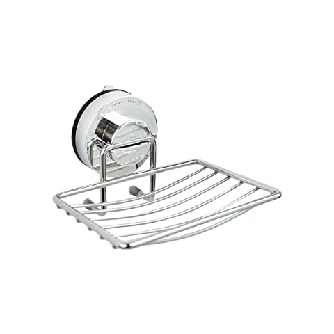 Locisne Wall Mounted Soap Dish Holder Basket, Stainless Steel Shower Caddies Suction Soap Saver Storage Basket, Quick Dry No Drilling Organizer for Bathroom Kitchen Cover