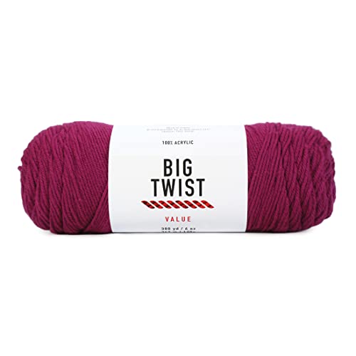 Image of Craftz Plum Worsted Yarn (100% Acrylic, 6 oz, 380 Yards)
