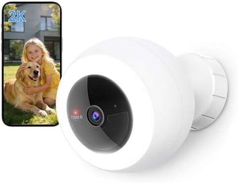 Noorio 2K Wireless Outdoor Security Camera, Battery/Solar Powered Camera
