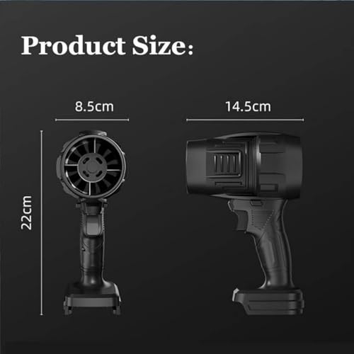 Image of 48V Cordless Air Duster Blower with 2 Lithium-Ion Batteries | High-Power Handheld Dust Cleaner for Computer, Car & Home | Portable Electric Blower with Strong Airflow & Rechargeable Battery Pack