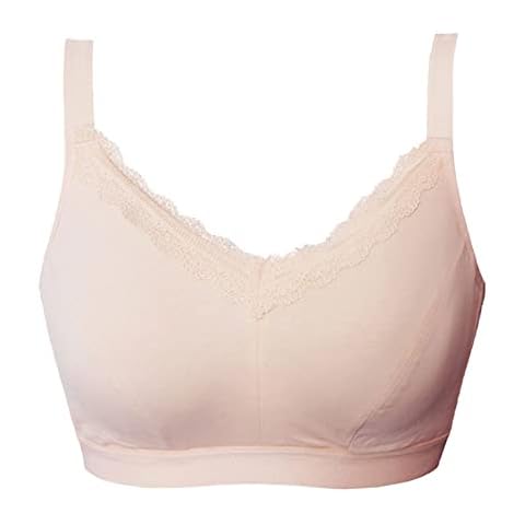 Cotton Post Surgery Bra for Mastectomy Women Silicone Breast Prosthesis with Pockets for Breast Forms-38CSK Skin Cover