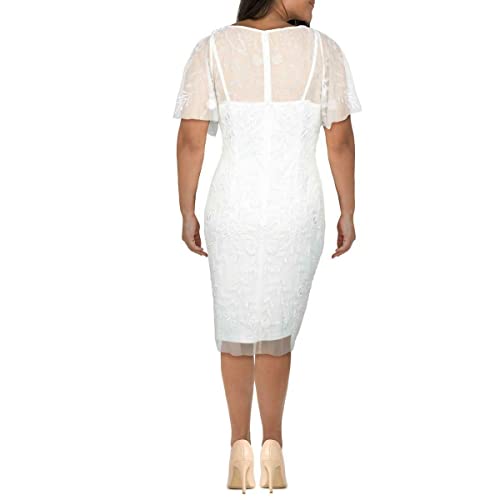 Image of Adrianna Papell Beaded Short Dress