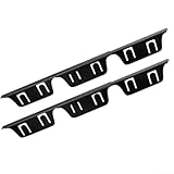 Lot de 4 couvre-joints de table de cuisson en acier inoxydable pour cuisinière et comptoir – Longueur réglable de 35 à 70 cm – Kit de garniture résistant à la chaleur – Ensemble de 4 pièces de