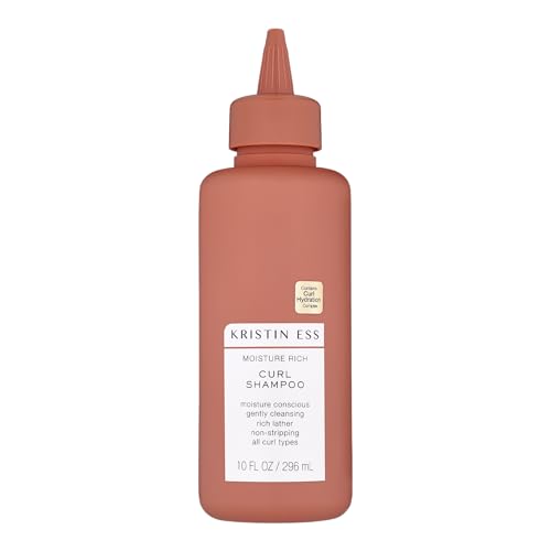 Kristin Ess Hair Moisture Rich Curl Shampoo for All Curls 2A-4C, Lightly Clarifying + Anti Frizz -...