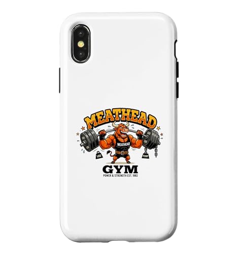Meathead Gym Power and Strength �{�f�B�[�r���f�B���O �X�}�z�P�[�X iPhone X/XS �p