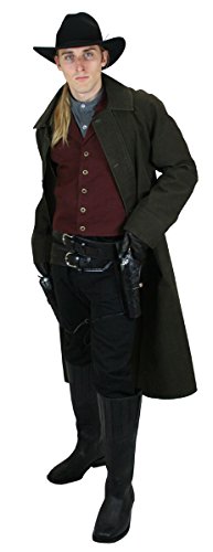 Historical Emporium Men's Classic Cotton Canvas Duster XL Walnut