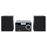 MEDION P64935 Micro Audio System Kompaktanlage (DAB+, PLL UKW Radio, Bluetooth, USB Anschluss, AUX, 2x50 W)