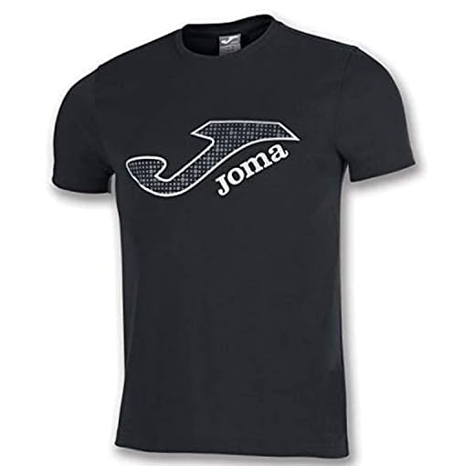 Joma Marsella Camisetas Equip. M/c, Hombre, Negro, L