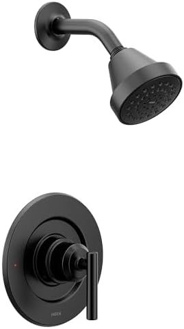 Moen T2902EPBL Gibson Posi-Temp Pressure Balancing Eco-Performance Modern Shower Only Trim Valve Required, Matte Black