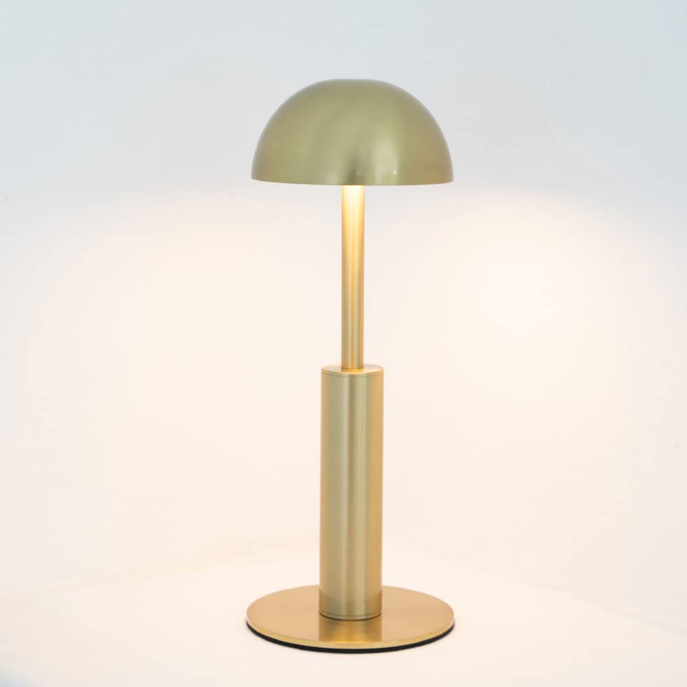 Bezprzewodowa ładowana lampa stołowa LED galwanizacja metalowa lampa biurkowa 3 poziomy jasności regulowana dotykowa przenośna lampa biurkowa