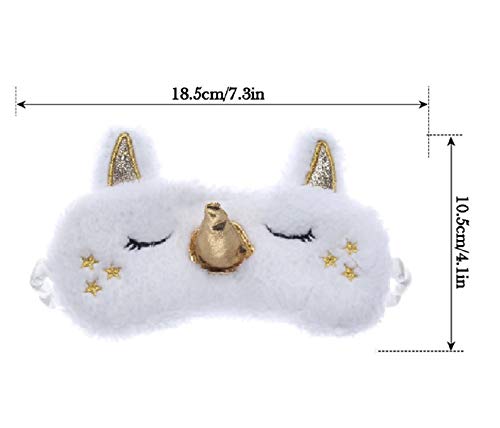 Image of Jenna Eye Mask For Dark Circles, Cooling Eyes, Pain Relief, Redness, Eye Cooling Gel Pad Stretchable For Eye Relaxing, Sleeping Mask (Unicorn Gold)