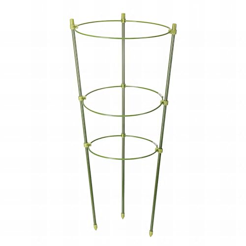 Silverline 240028 Plant Support 3 Ring, Green, 450 mm