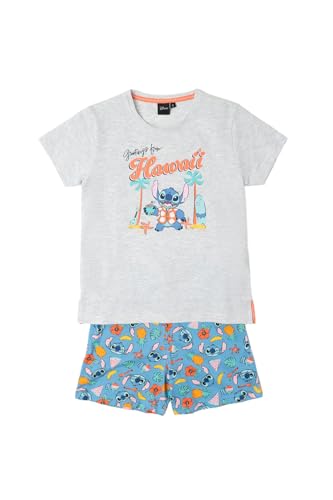 Pyjama à manches courtes Stitch pour vacances et soirées d'été