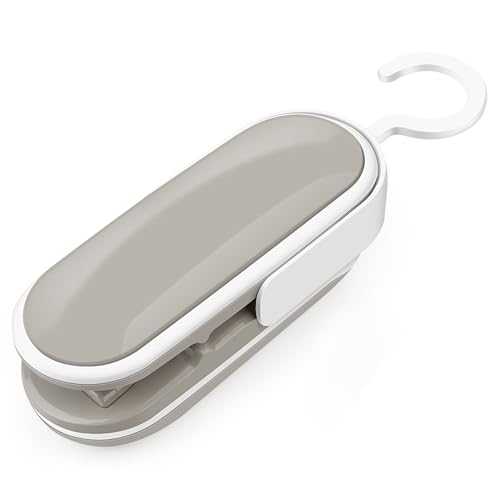 Mini Bag Sealer, Handheld Heat Sealer with Hook, Portable Chip Bag Sealing Machine for Snack Preservation and Food Storage - Battery Not Included