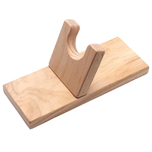 Tragbarer DIY-Heißklebepistolenständer, Holz-Werkzeugständer mit Hitzeschutz, kompakter 20 x 8 cm Arbeitsplatz-Organizer für Handwerk und Reparaturen