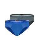  Punto Blanco - Calzoncillos Slip Hombre Bamboo Pack 2 - Verde-Azul, 56/XL