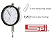 SPI 22-305-7 Deluxe AGD2 Dial Drop Indicator with Revolution Counter: 0-50-0 Reading, 0 to 0.25