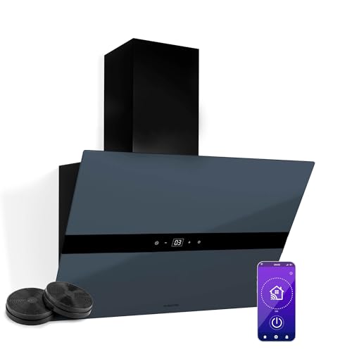 Klarstein WiFusion Dunstabzugshaube - 60 cm Abzugshaube, WLAN-Steuerung, 680 m³/h Luftstrom, A++...