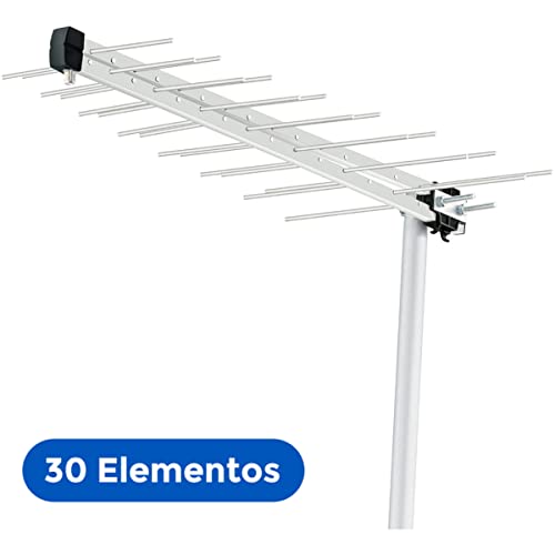 ANTENA LOG EXTERNA PERIODICA UHF 30 ELEMENTOS