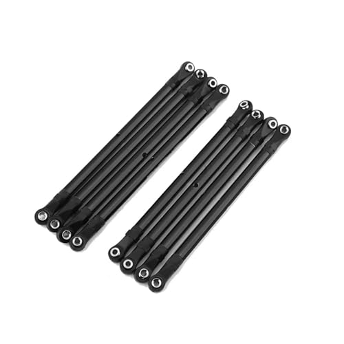 Bielle RC pour AXIAL SCX10 90046 et TRX4 - Kit de 8 biellettes alu 313mm noir pour crawler 1/10