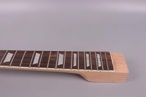 Yinfente Guitar Neck 22 Fret 24.75 Inch Mahogany Rosewood Fretboard Guitar Neck Replacement Set In Heel #TOP4