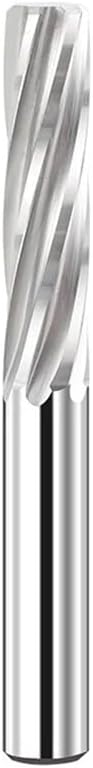 Carbide Machine Reamer Tungsten Steel Reamer Straight Groove Reamer 9.1-12mm H7 Hardened Steel CNC Tool Metal Cutter(Spiral Uncoated,9.8x75)