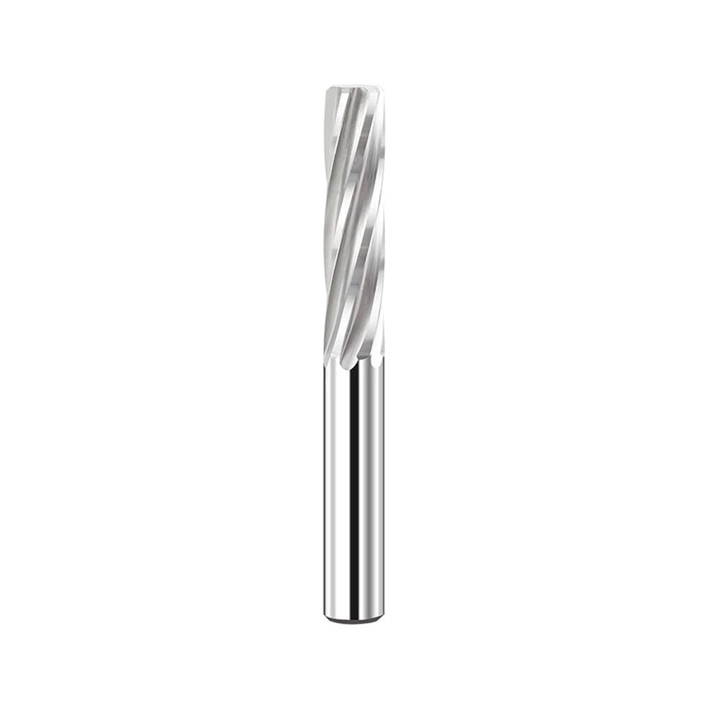 Hartmetall-Maschinenreibahle, Wolframstahl-Reibahle, gerade Nut-Reibahle, 3,6–6,9 mm, H7 gehärteter Stahl, CNC-Werkzeug, Metallschneider(Spiral Uncoated,3.6x50)