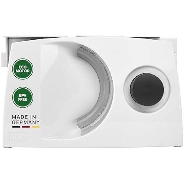 ritter markant 01 składana elektryczna krajalnica do chleba, wędlin i sera z silnikiem ECO, Made in Germany