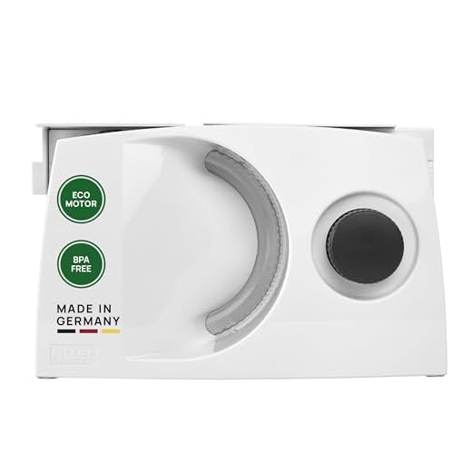 ritter 501.000 Markant 01 Affettatrice elettrica con motore ECO, Fatto in Germania, Bianco