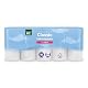 Toilettenpapier 3-lagig ohne Duft, 200 Blatt, 10 Rollen
