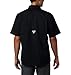 Columbia Men's Low Drag Offshore Short Sleeve Shirt, UPF 40 Protection, Moisture Wicking Fabric, Black, Large