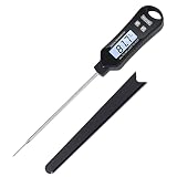 BlueSwan Digitales Fleischthermometer, sofort ablesbares Bratenthermometer mit LCD-Bildschirm, genau und wasserdicht, perfektes Lebensmittelthermometer zum Kochen, Braten, Backen, Babyflaschen