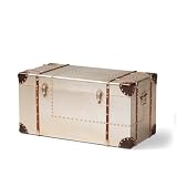 BOWERY HILL French Industrial Metal Storage Trunk