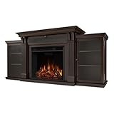 Bowery Hill Transitional Wood Fireplace TV Stand for TVs up to 67' in Walnut