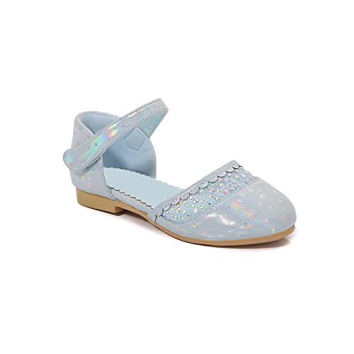 Mary Jane Glitter Diamond Ballet Flats School Uniform Flower Girl Wedding Party Dress Shoes Everyday Casual Shoes for Girls