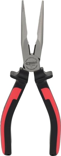 KS Tools 115.1024 Pince à bec demi-ronds KS, à poignées bi-composants L.210 mm