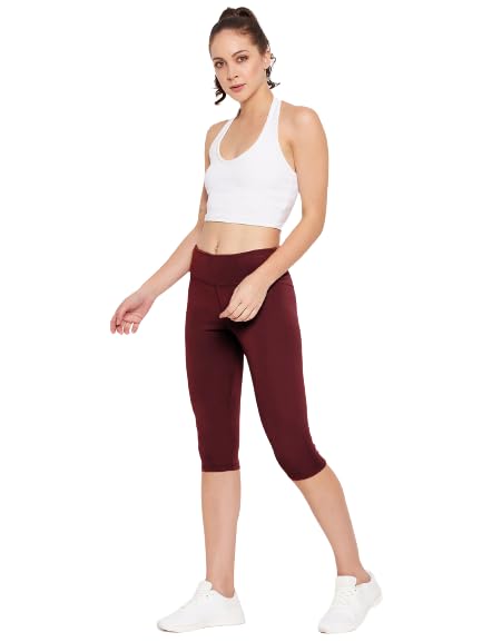 Solid Lycra Capri’s for Women-image-16
