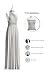 72STYLES Infinity Dress with Bandeau, Convertible Bridesmaid Dress, Evening Transformer Maxi Dress (One Size, Silver Grey)