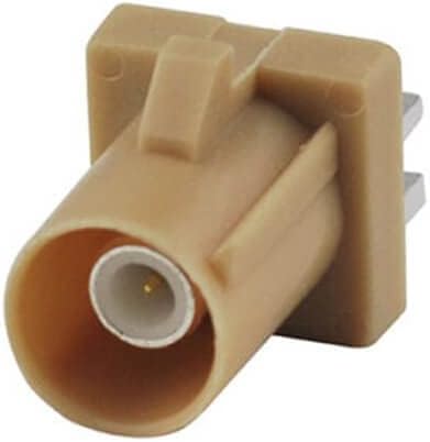 Fakra B Connector Fakra SMB Male PCB Mount Plug Straight End Launch Beige Blutooth R-F Connector