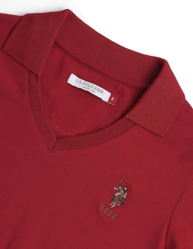 Image of U.S. Polo ASSN. Women's Cotton Regular Fit Solid Polo Shirt
